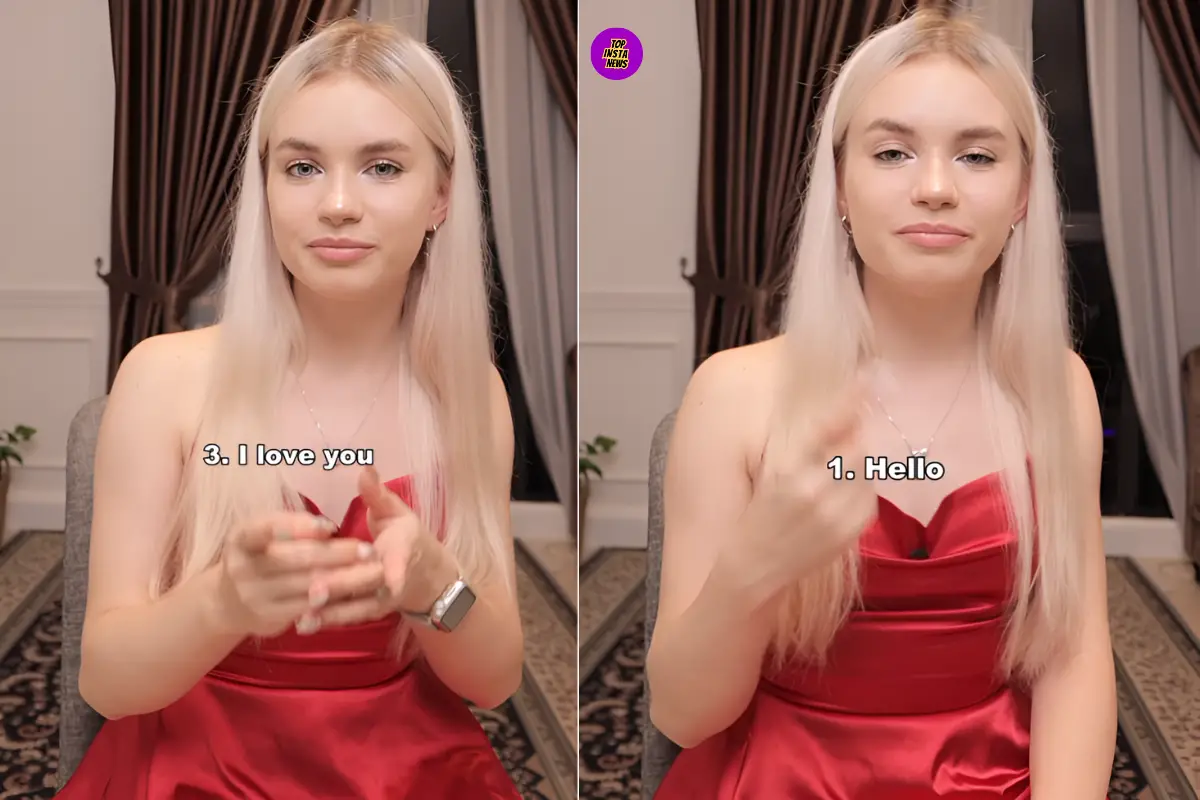 Cute girl teaching Russian Video goes viral on Instagram