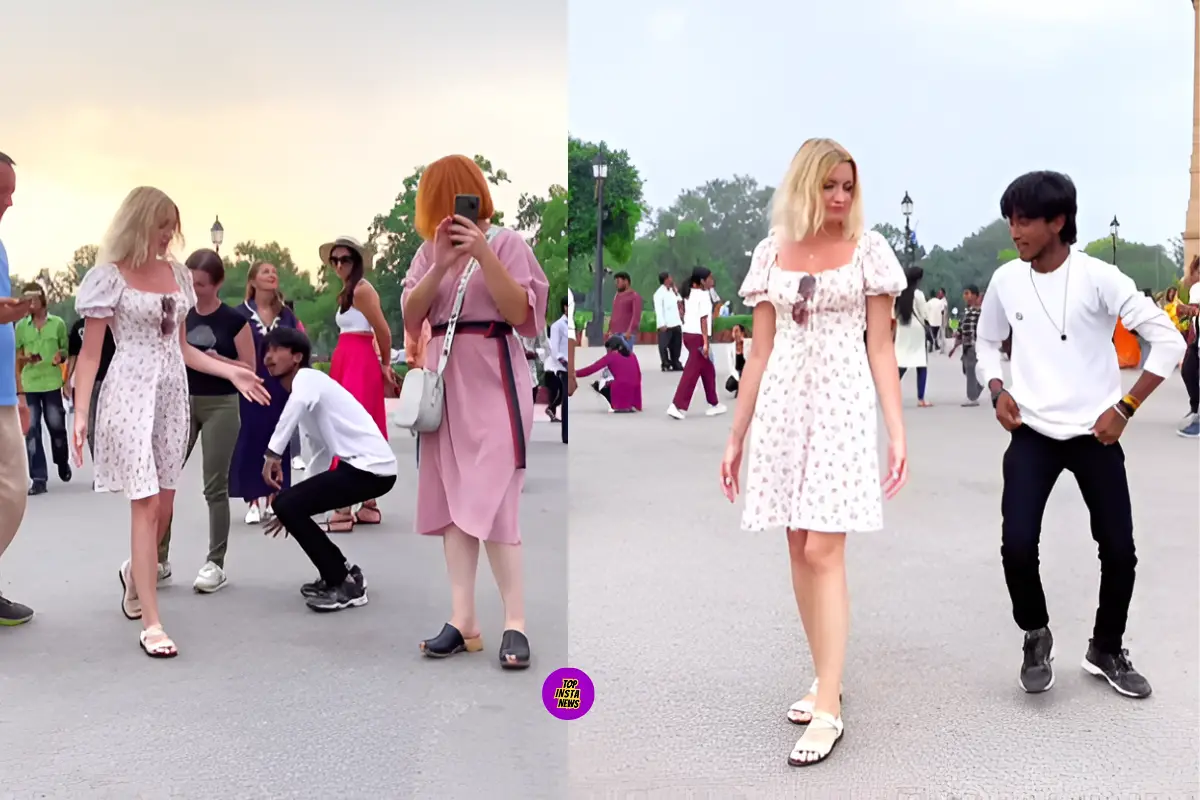Boy danced with Russian girl