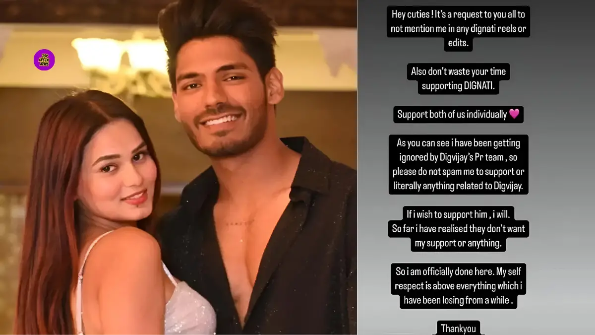 Digvijay Rathee girlfriend Breakup post